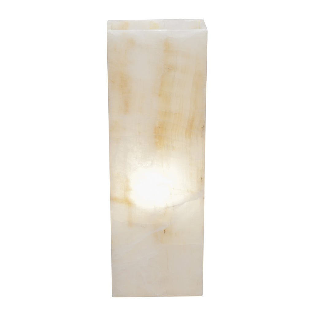 Medium Rectangle Smooth Edge White Ice Lamp