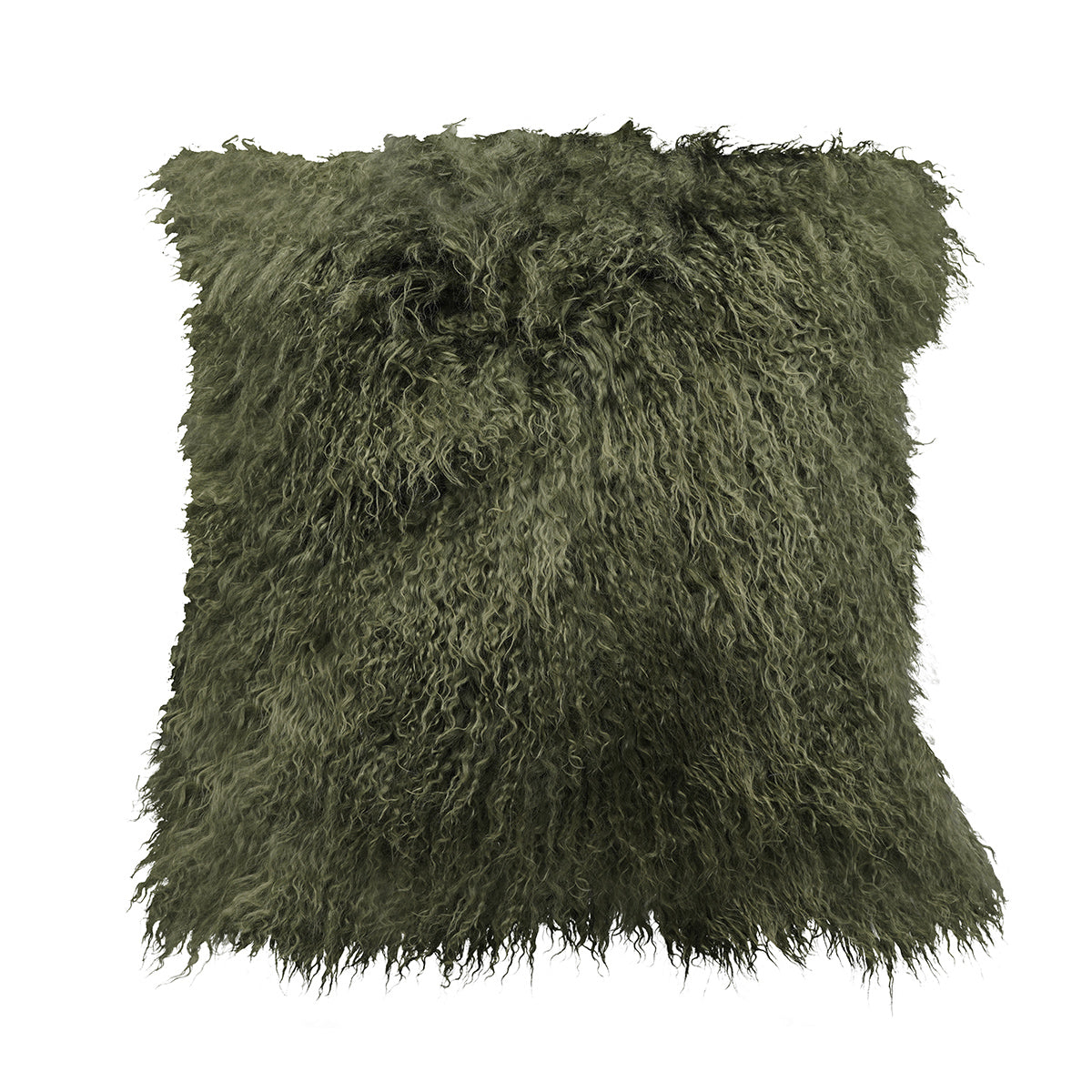 Tibetan Sheep Throw Pillow - Olive
