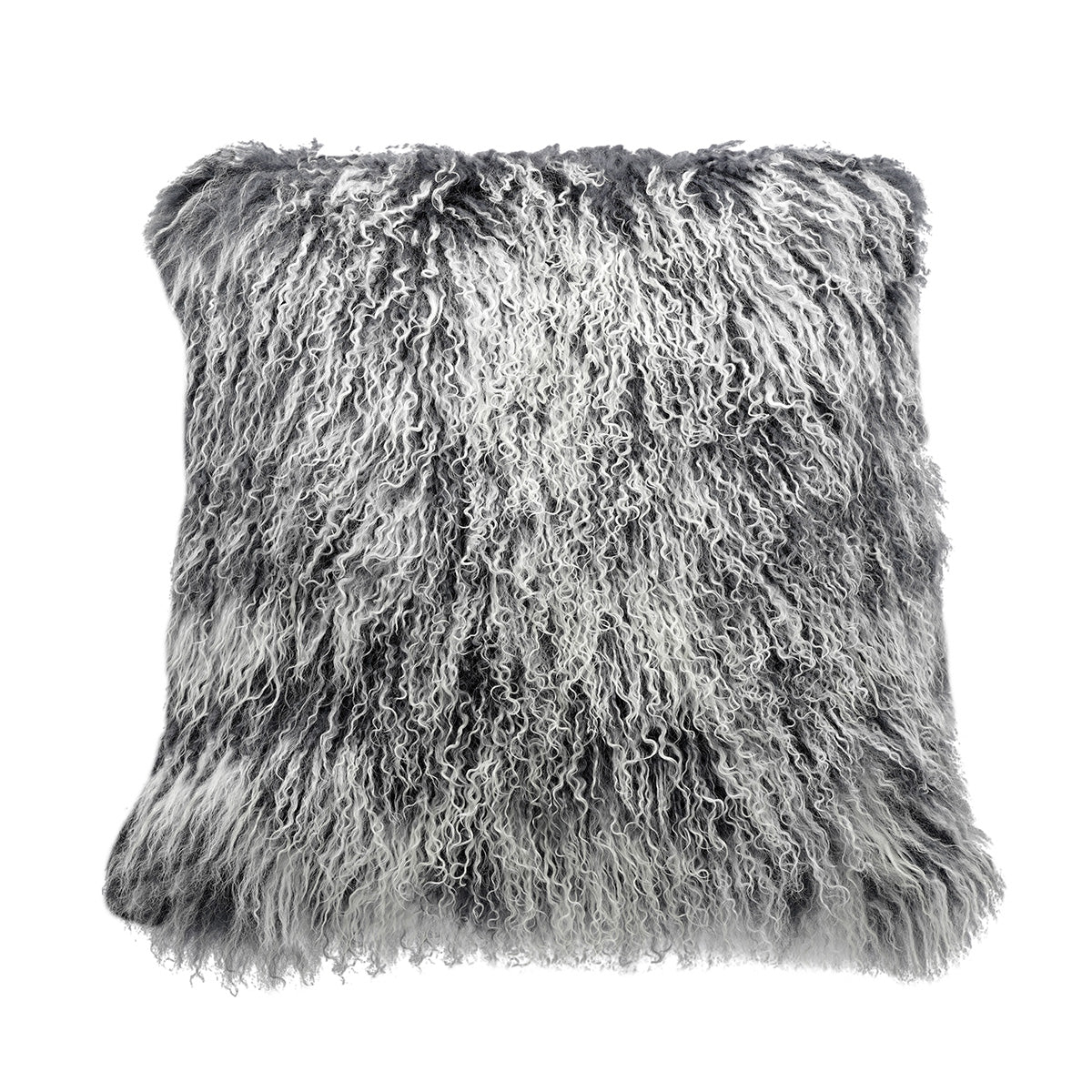 Tibetan Sheep Throw Pillow - Grey Tipped