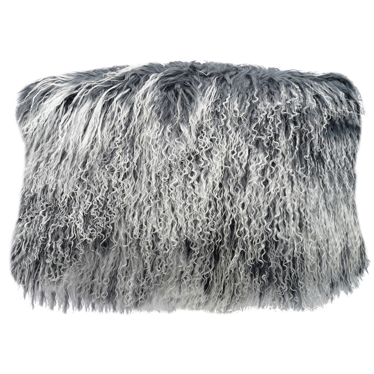 Tibetan Sheep Throw Pillow - Grey Tipped