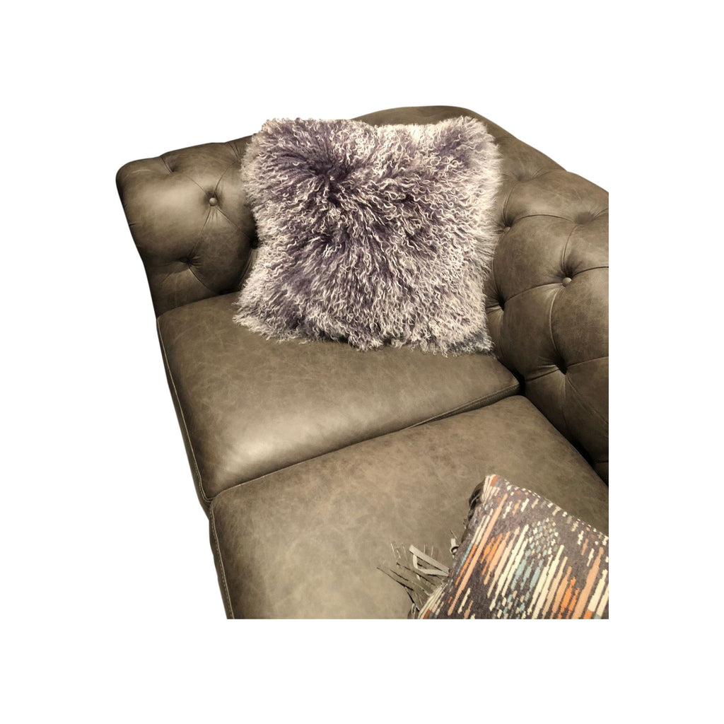 Tibetan Sheep Throw Pillow - Grey Tipped