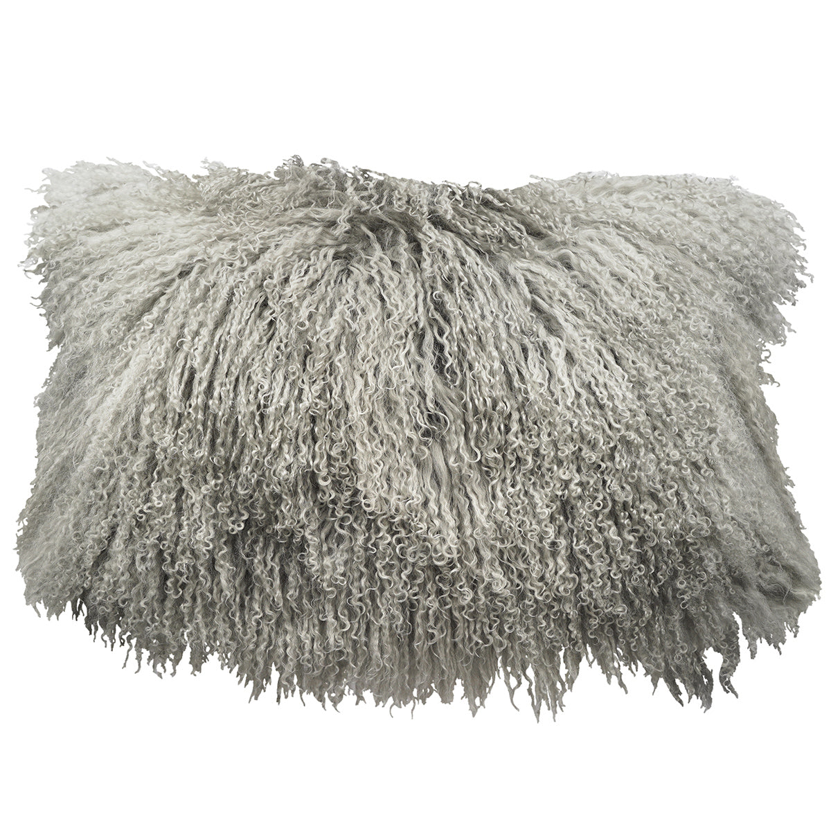 Tibetan Sheep Throw Pillow - Ash Grey