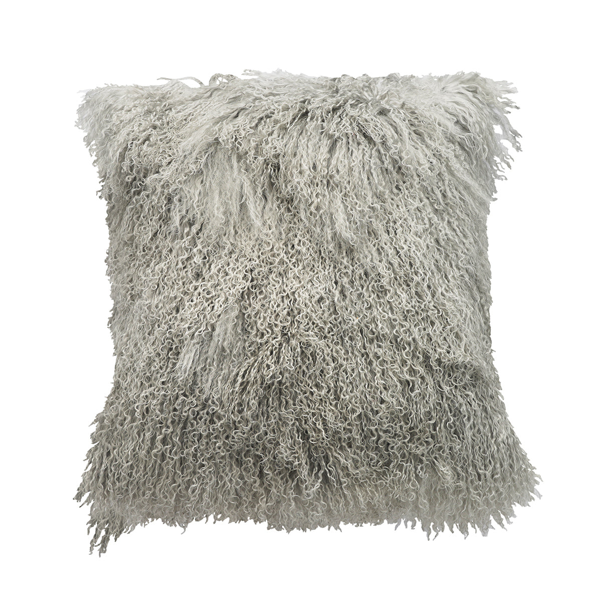 Tibetan Sheep Throw Pillow - Ash Grey
