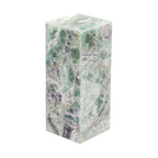 Small Cube Solid Top Flourite Pillar Lamp