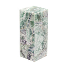 Load image into Gallery viewer, Small Cube Solid Top Flourite Pillar Lamp
