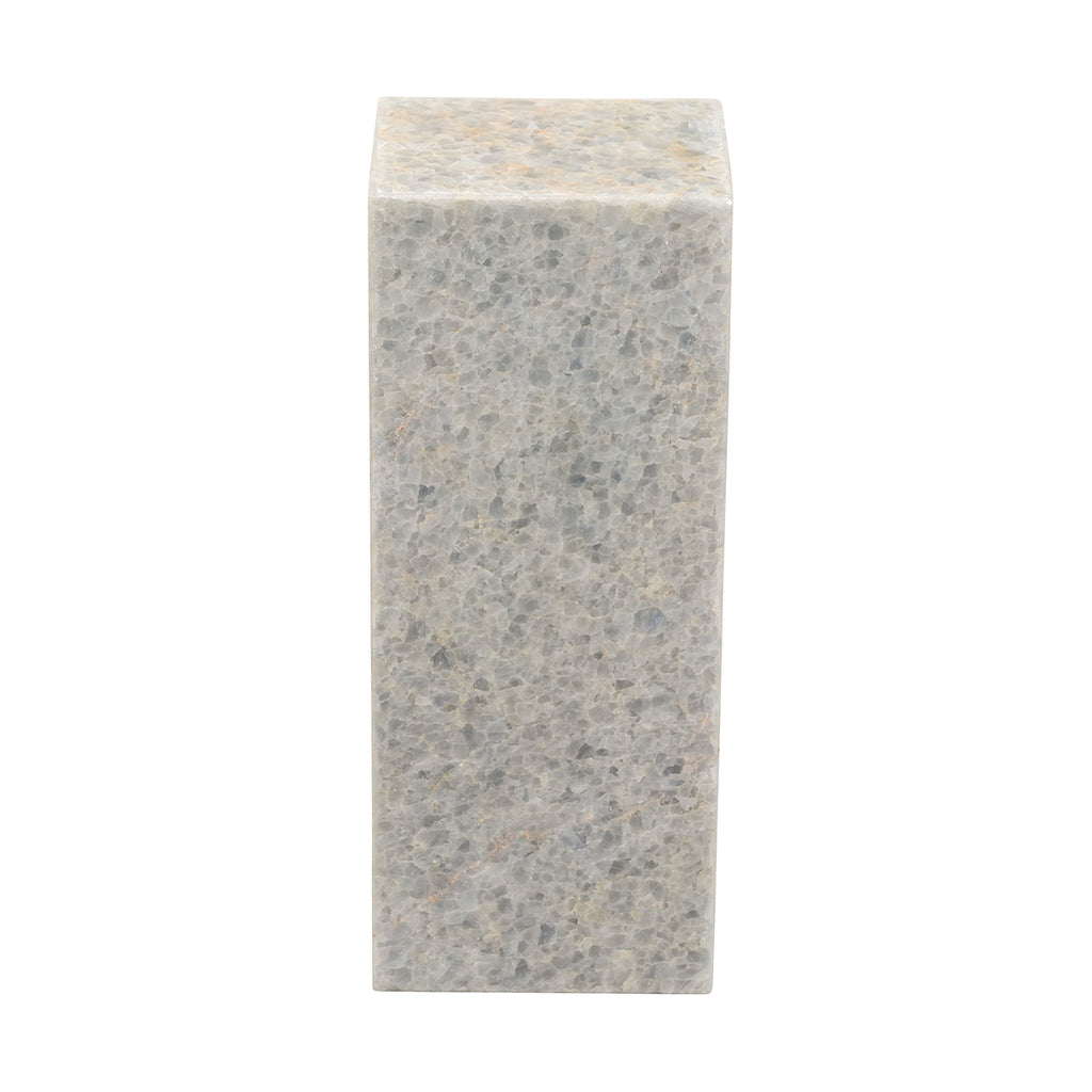 Small Cube Solid Top Flourite Pillar Lamp