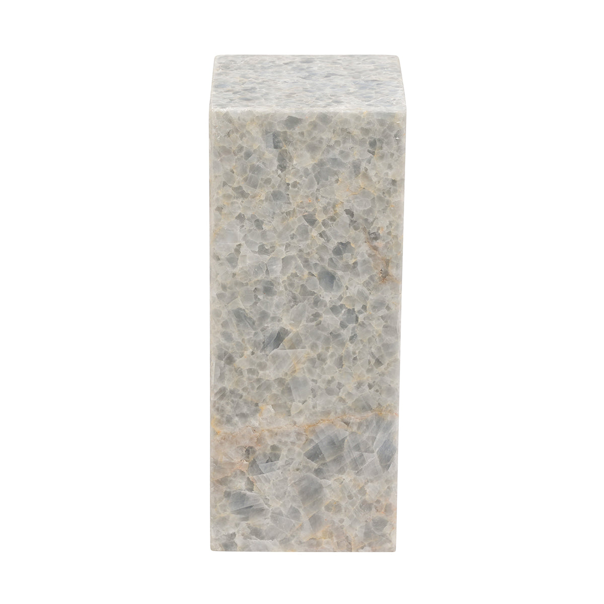 Small Cube Solid Top Flourite Pillar Lamp