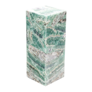 Medium Cube Solid Top Flourite Pillar Lamp