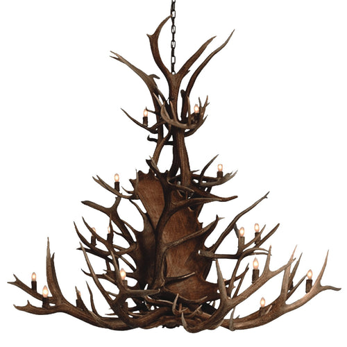 24 Light Paul Bunyan Antler Chandelier