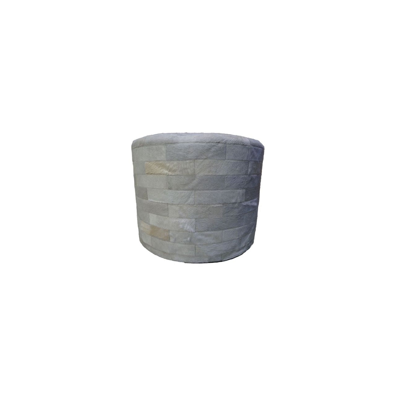 Patchwork Ottoman - White