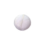 White Round Patchwork Ottoman 