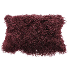 Load image into Gallery viewer, Tibetan Sheep Throw Pillow - Cabernet