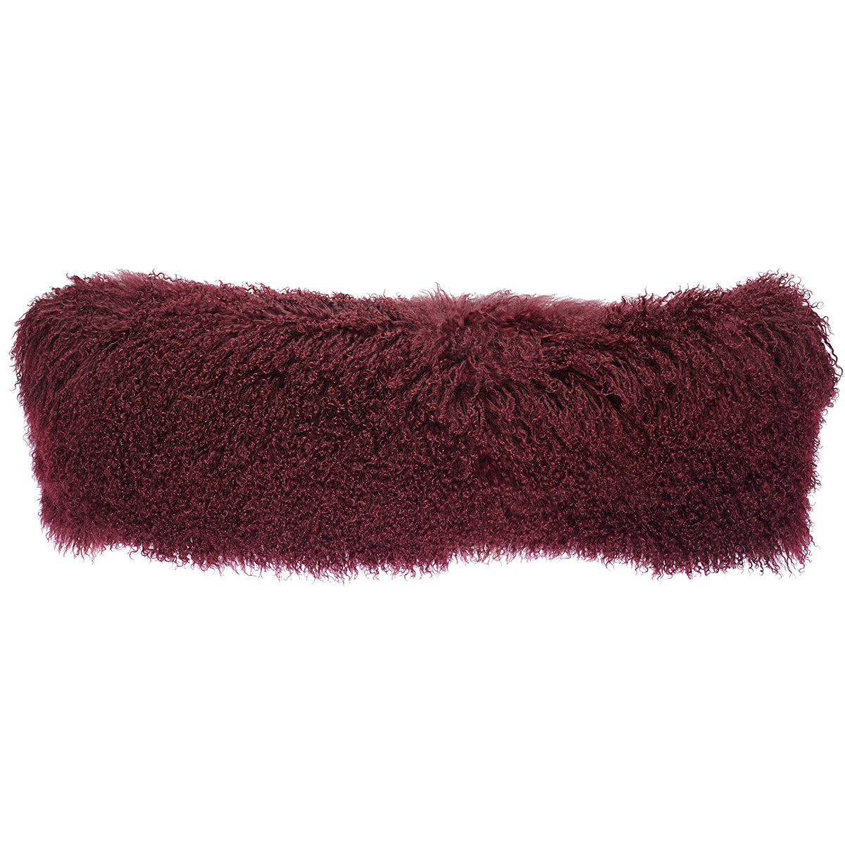 Tibetan Sheep Throw Pillow - Cabernet
