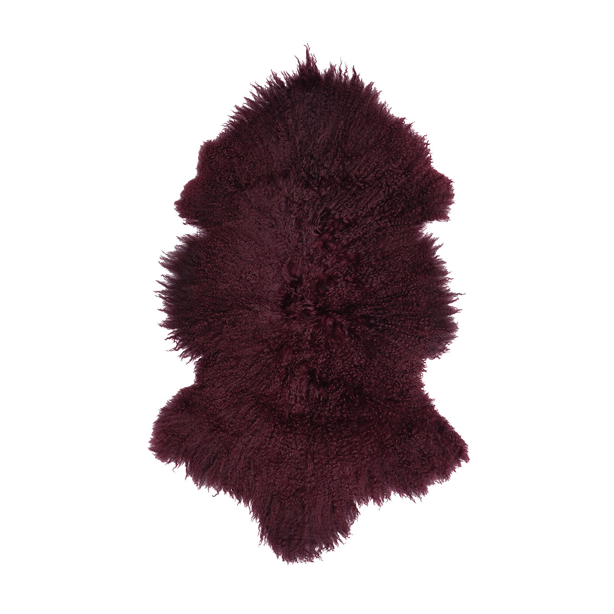 Tibetan Sheep Pelt - Cabernet