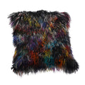 Tibetan Sheep Throw Pillow - Dark Confetti