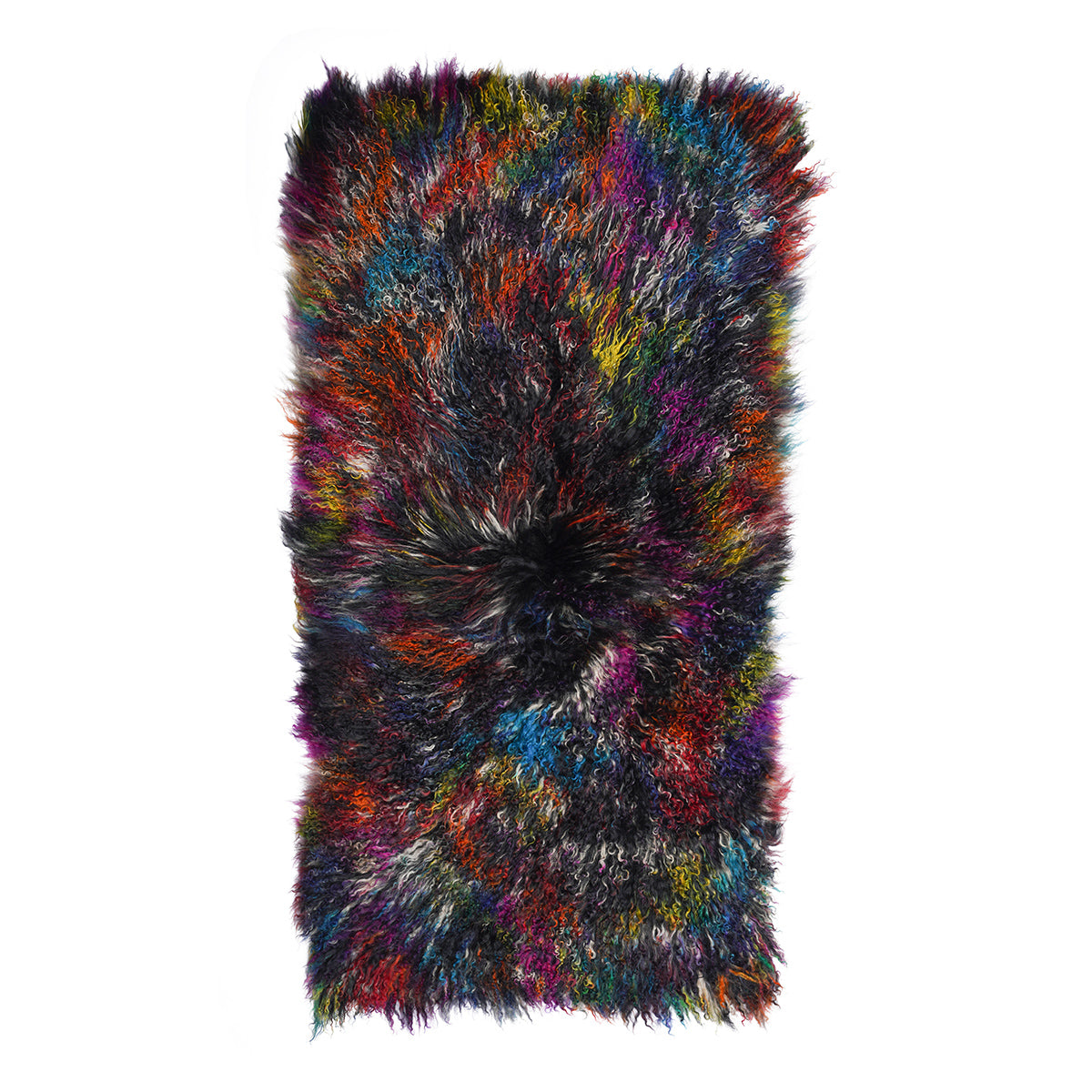 Tibetan Sheep Throw - Dark Confetti