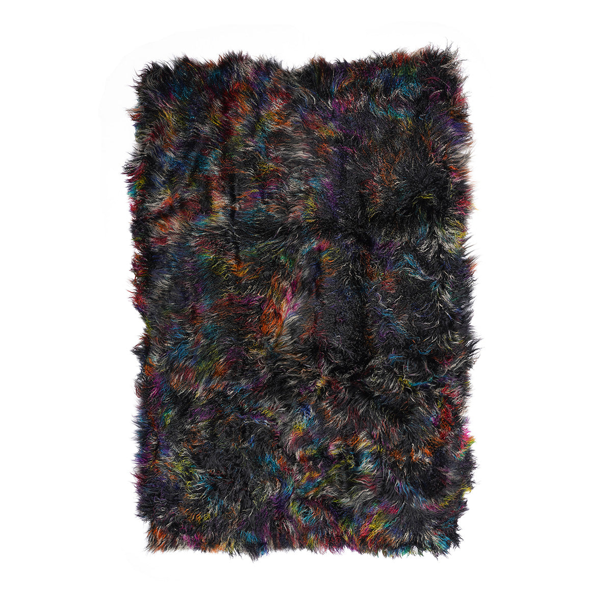 Tibetan Sheep Throw - Dark Confetti