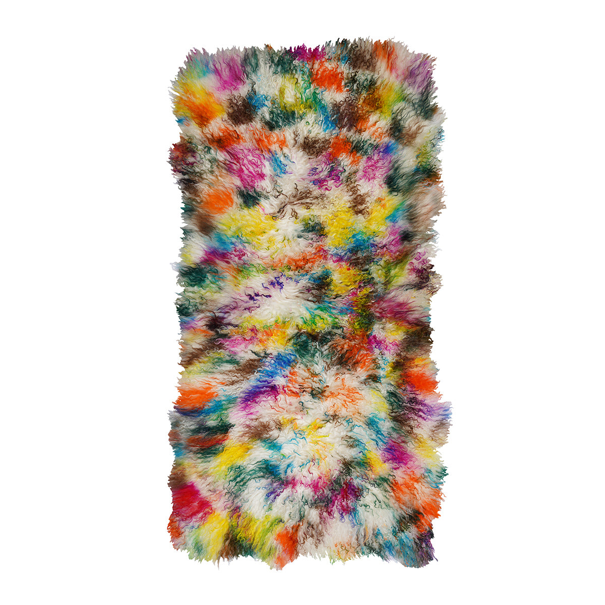 Tibetan Sheep Throw - Light Confetti