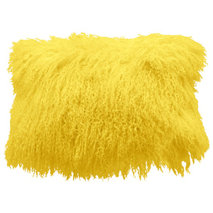 Tibetan Sheep Throw Pillows - Canary
