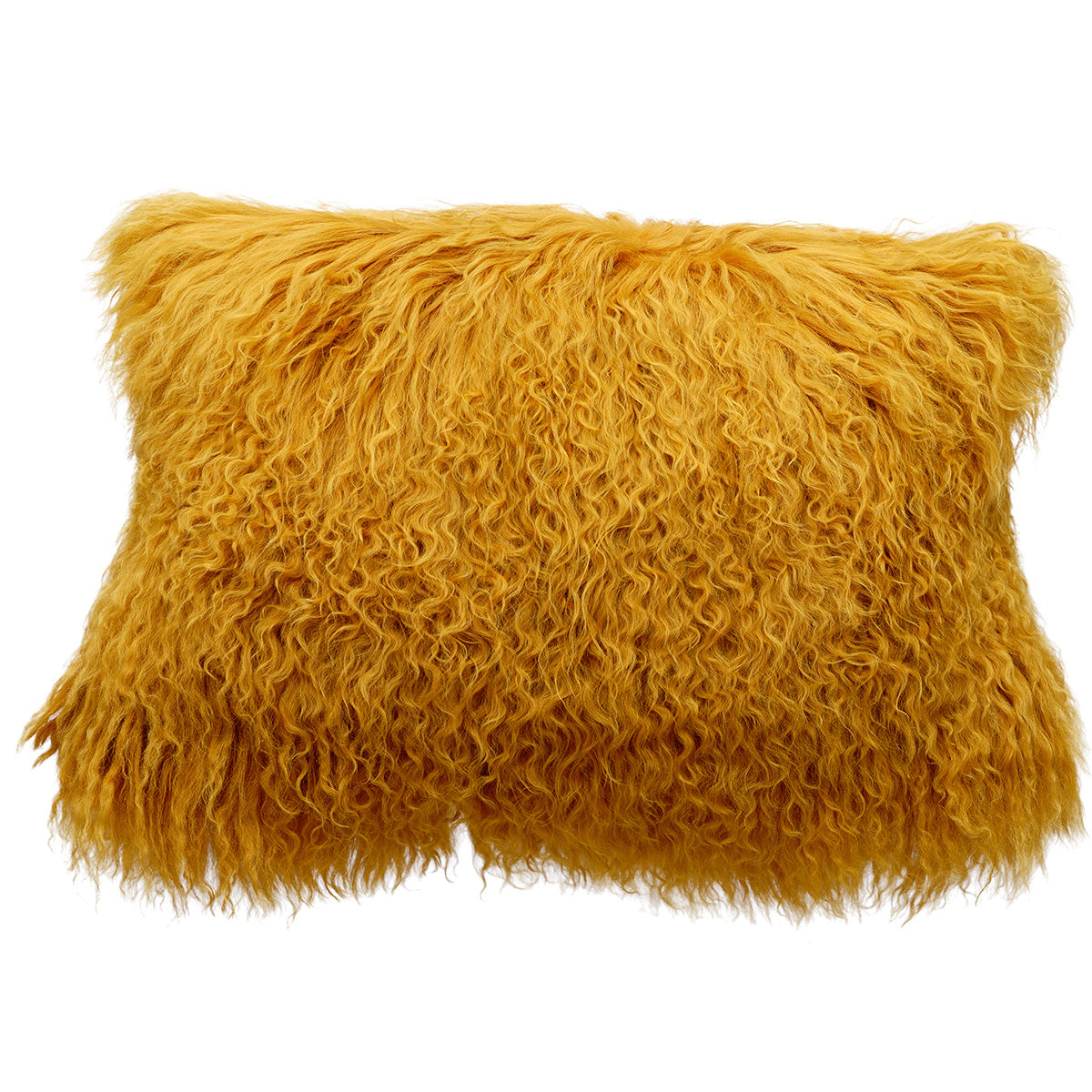 Tibetan Sheep Throw Pillow - Mustard