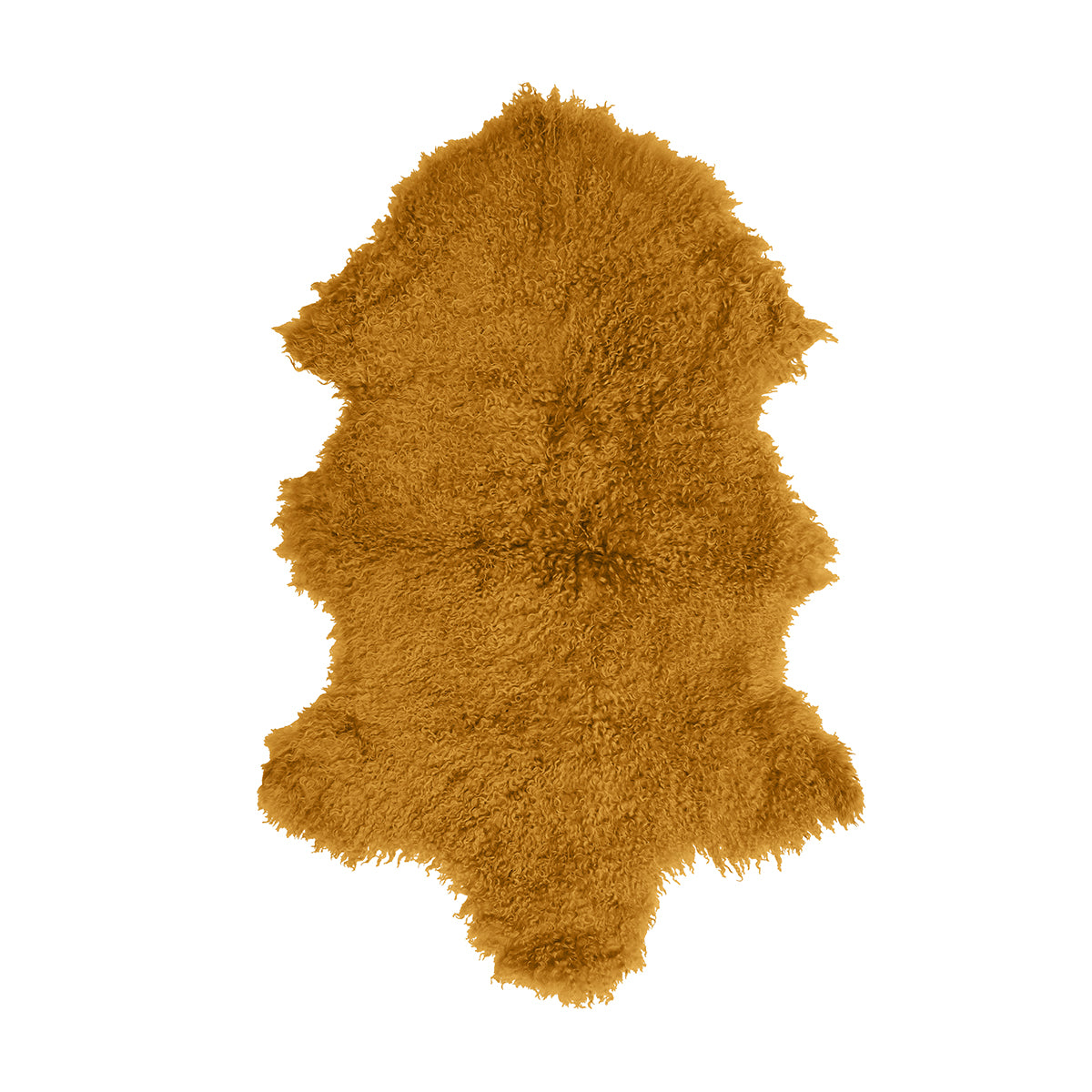 Tibetan Sheep Pelt - Mustard