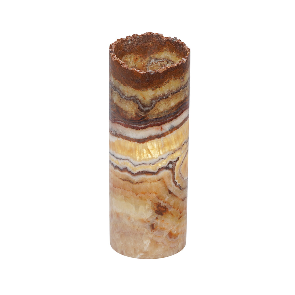 Small Cylinder Natural Edge Aqua Lamp