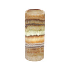Small Aqua Cylinder Smooth Edge Lamp