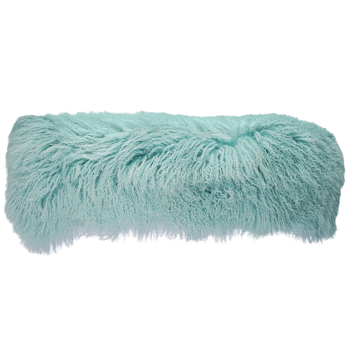 Tibetan Sheep Throw Pillow - Aqua