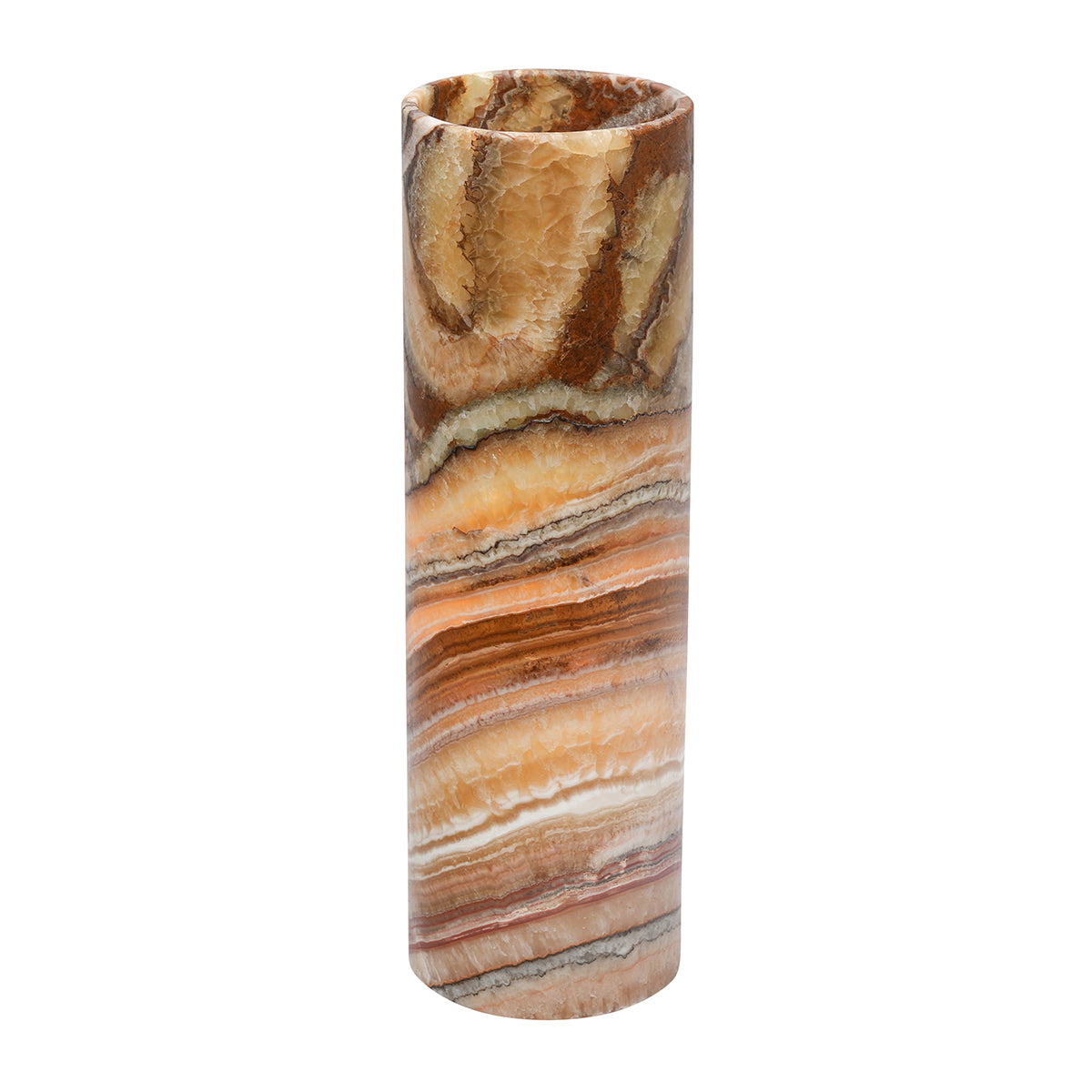 Medium Cylinder Smooth Edge Aqua Lamp