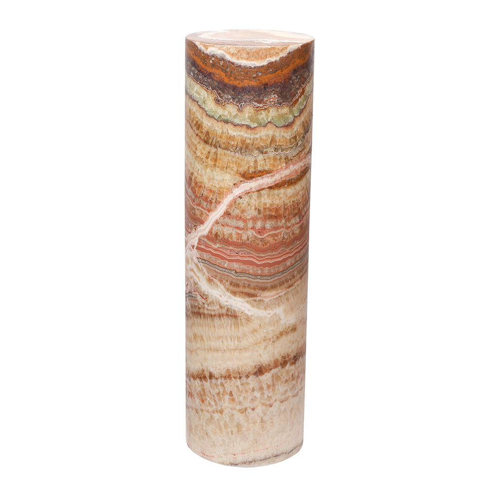 Large Cylinder Smooth Edge Aqua Lamp