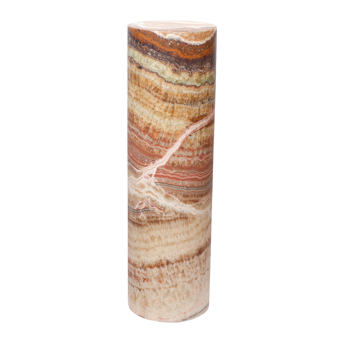 Large Cylinder Smooth Edge Aqua Lamp
