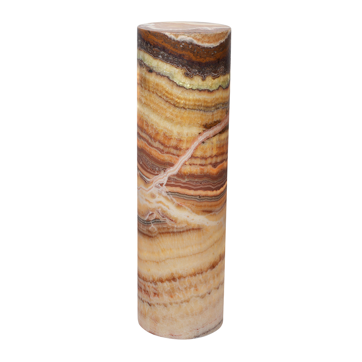 Large Cylinder Smooth Edge Aqua Lamp