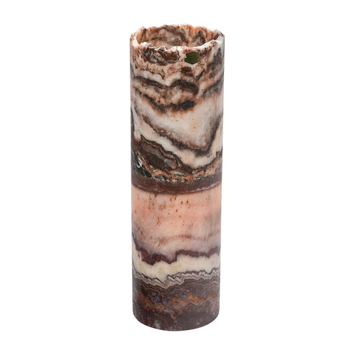 Medium Cylinder Natural Edge Purple Lamp