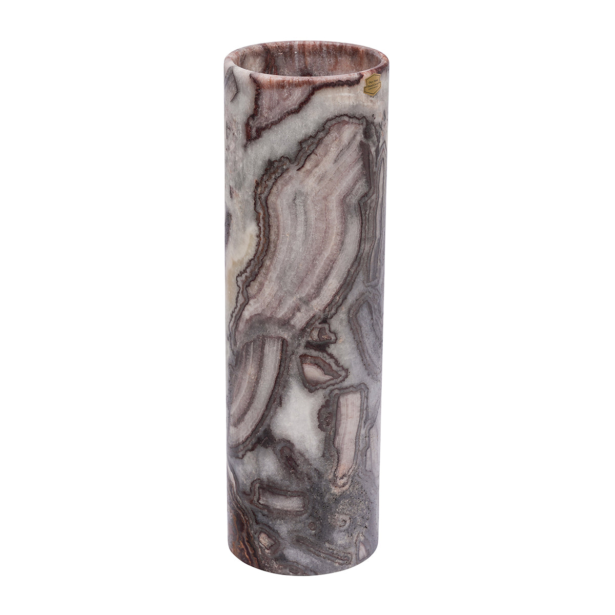Medium Cylinder Smooth Edge Purple Lamp