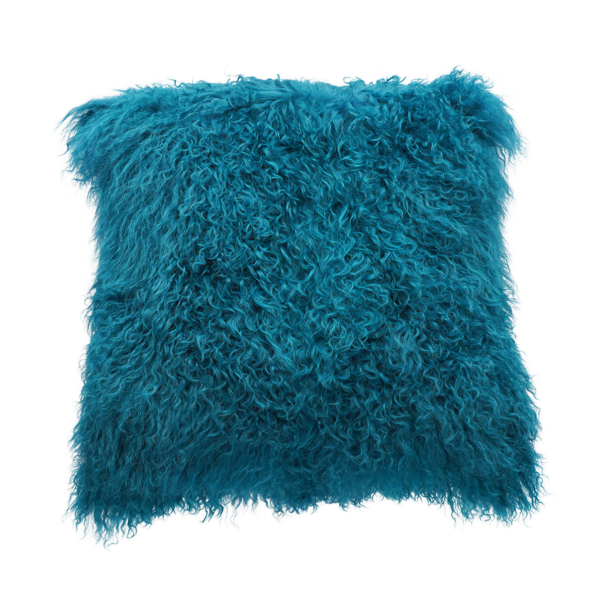 Teal mongolian outlet pillow