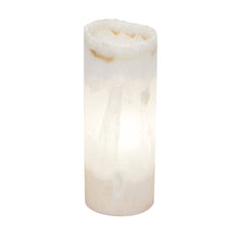 Load image into Gallery viewer, Small Cylinder Natural Edge White Ice Lamp