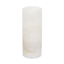 Load image into Gallery viewer, Small Cylinder Natural Edge White Ice Lamp