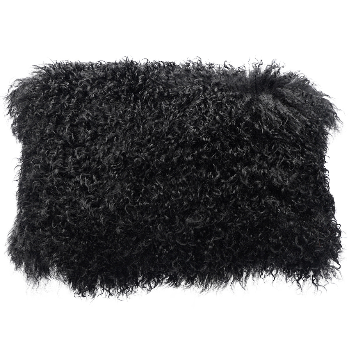 Tibetan Sheep Throw Pillow - Black