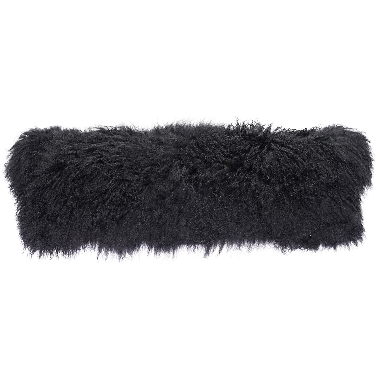 Tibetan Sheep Throw Pillow - Black
