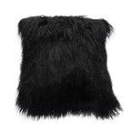 Tibetan Sheep Throw Pillow - Black