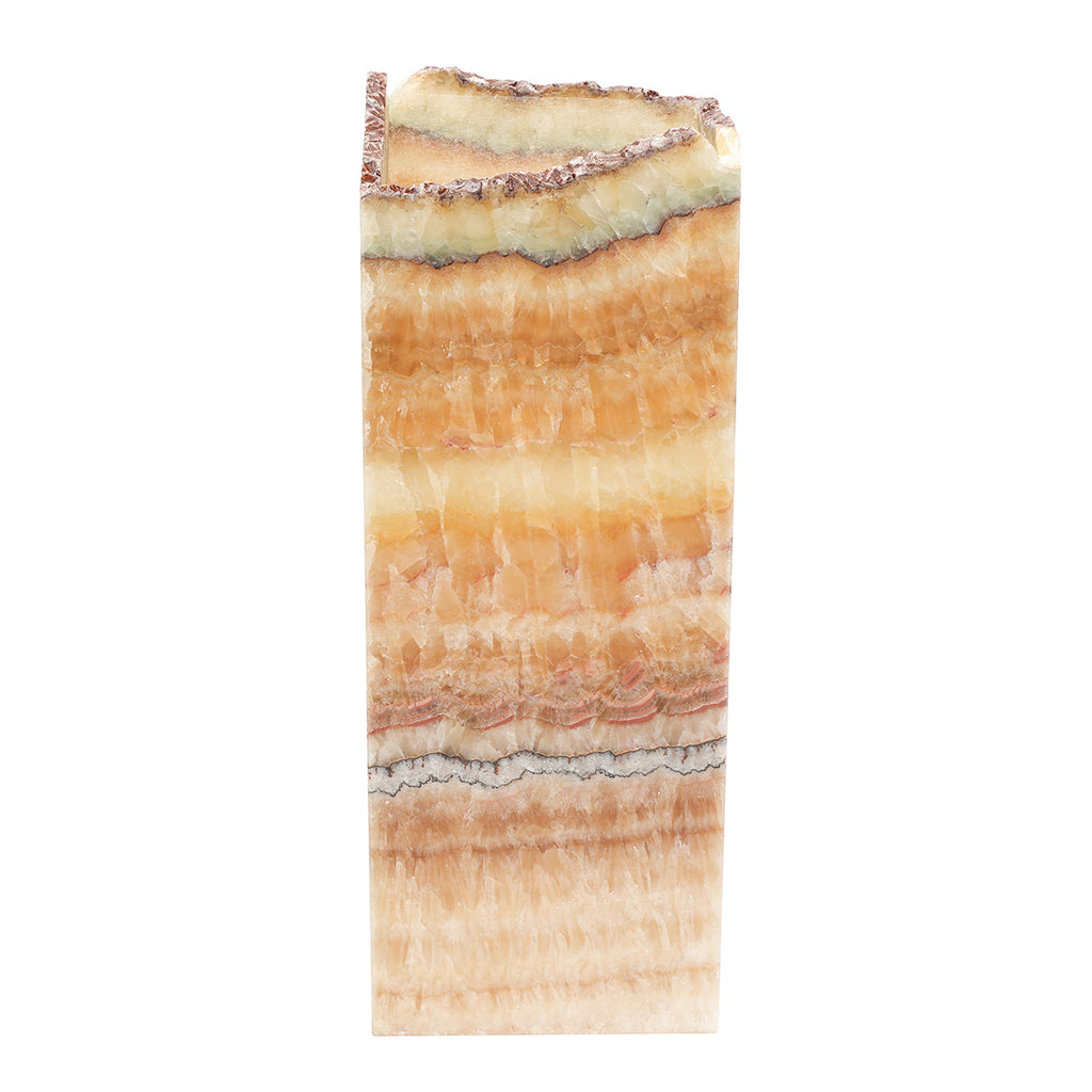 Medium Cube Natural Edge Aqua Lamp