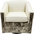 White Cowhide Glider