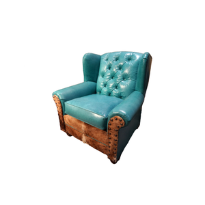 Albuquerque Turquoise Oversized Wingback Chair