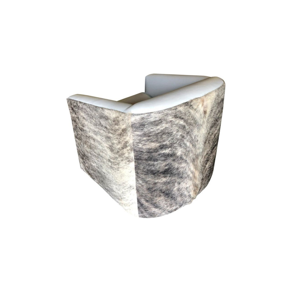 Cowhide Swivel Glider