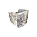 Cowhide Swivel Glider