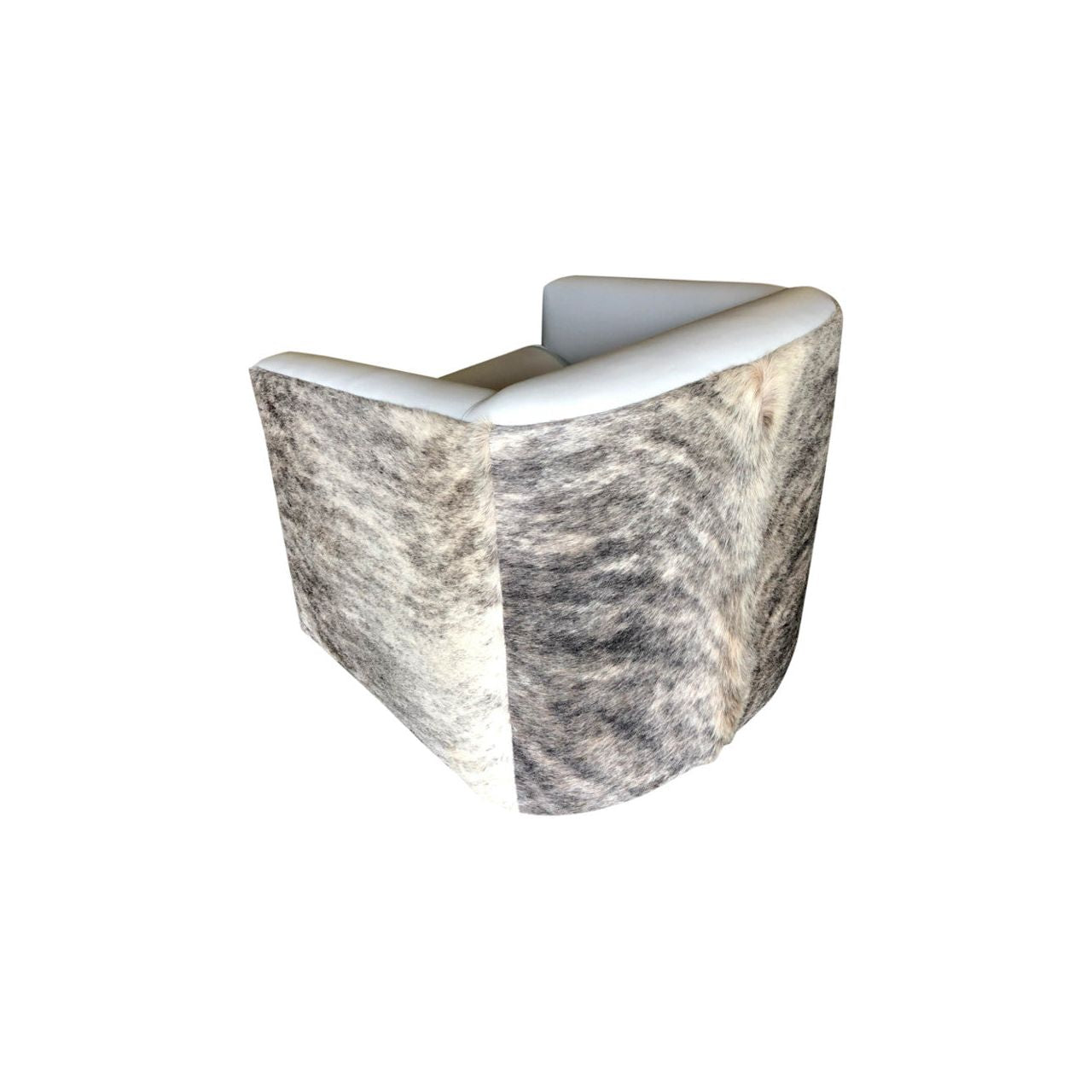 Cowhide Swivel Glider