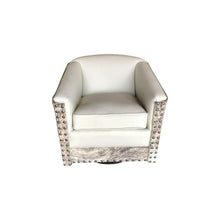 Load image into Gallery viewer, Mountain Modern Cowhide Swivel Glider