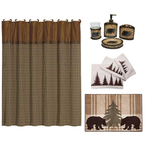 Bear Bath Accessory and Clearwater Pines Towel Set