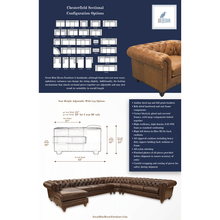 Load image into Gallery viewer, Chesterfield Sectional Sofa