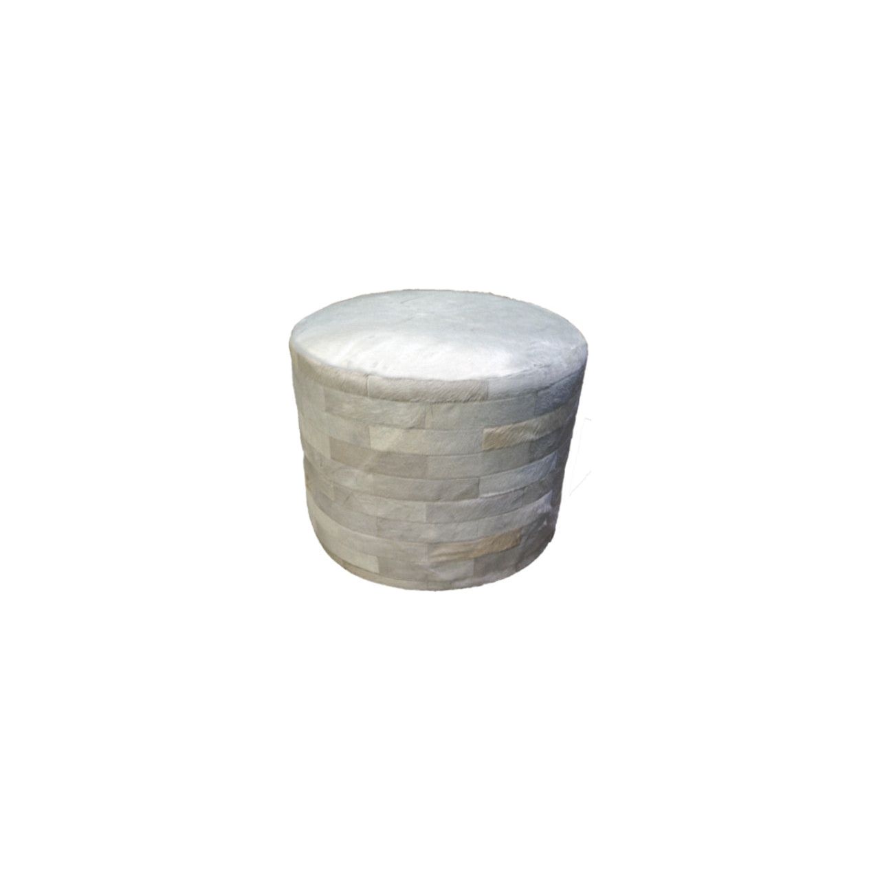 Patchwork Leather Ottoman